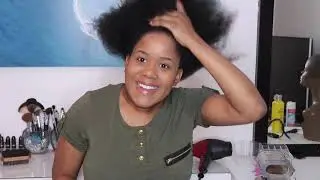 High Bun Tutorial on Natural Hair! Chit Chat Get Ready with Me!