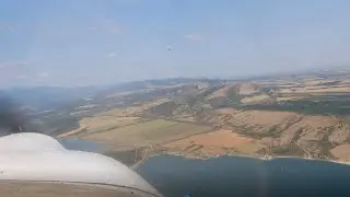 Ich bin im Cockpit eines Flugzeugs mitgeflogen