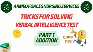 Tricks for solving verbal intelligence test 2024 | AFNS Guideline