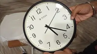 TITAN Analog Clock Silent SWEEP UNBOXING | RAW VIDEO | ₹1,499