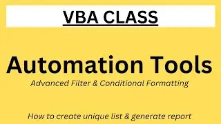 Excel VBA | VBA Advanced Filter | VBA Conditional Formatting | #MISSupportJunction