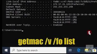 How to Find MAC Address of your Laptop Windows 10