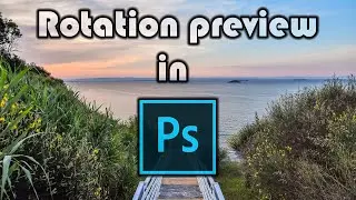 How to review the rotation of a picture in Photoshop. 