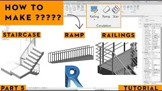 HOW TO MAKE STAIRCASE, RAMP AND RAILINGS IN REVIT (TUTORIAL)(TAMIL)