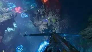 How to get the Artifact of the Devourer with just a parachute a lot of health -Ark Survival Ascended