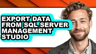 How to Export Data from Sql Server Management Studio - Step by Step