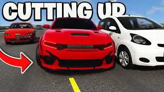the BEST way to CUT UP in Traffic in BeamNG Drive
