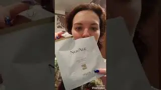 Тестирую новинку Разглаживающая тканевая маска NovAge