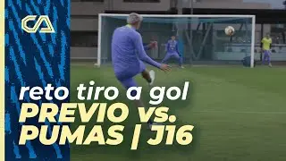Reto tiro a gol previo al Clásico Capitalino
