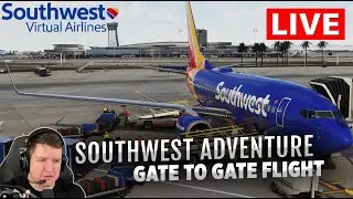 Southwest 737 to Los Angeles in MSFS!
