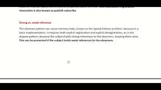 The observer Design Pattern