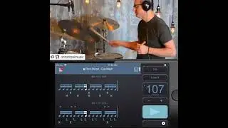 60 Beat Drum Groove  transcribed with PolyNome App