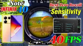 Infinix Note 40 Sensitivity🔥Infinix Note 40 New Sensitivity | Infinix Note 40 Pubg Sensitivity Code