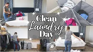 LAUNDRY DAY // CLEAN SHEET DAY  / CLEANING MOM