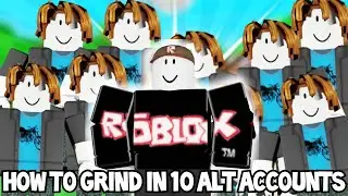 how to grind eggs with 10 accounts on the same device over night😱(Bubblegum Simulator)