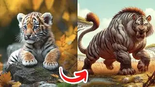 Before & After Animals Growing Up. Amazing Animal Transformation 💥 #short #tiktok #animals
