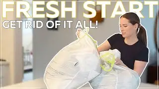 THROWING EVERYTHING OUT IN 2025 / Decluttering, Organizing, & Cleaning! Small Home Declutter