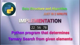 Ternary Search implementation using Python | Data Structure | CODENNOVATE #trending#cpp#viral