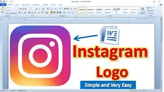 How to Draw Instagram Logo, How to Draw Instagram Logo in MS Word, Draw Instagram Logo in Word