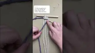 MACRAME | Troubleshooting double half hitch knots 
