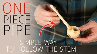 How to make a pipe on the wood lathe