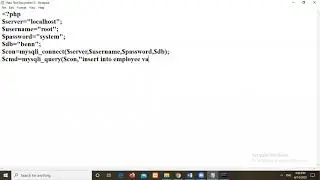 Insert Data Into MySQL Using PHP.