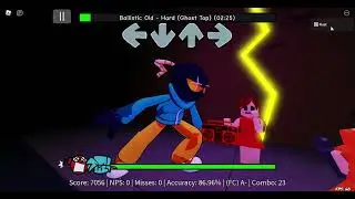 Ballistic-Old but if I miss a note, the video ends. (FNFR)