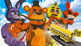 COCHES vs FNAF ANIMATRÓNICOS 💥 | Teardown Mods Multiplayer