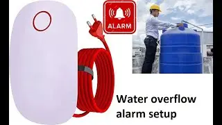 Setup Water tank overflow sensor | 