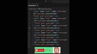 html input text with placeholder 