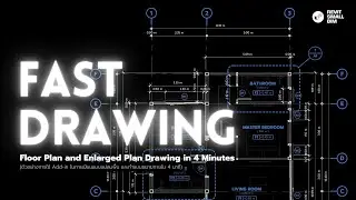 Revit for Drawing - Floor Plan and Enlarged Plan Drawing in 4 minutes with Glyph Add-in