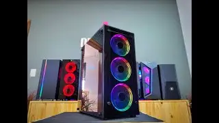 Gabinete Evus EV-G16 Com 3 Fans e Vidro temperado