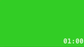 My Famous 1 Minute Green Screen Timer | Bottom Right Corner & Without My Logo