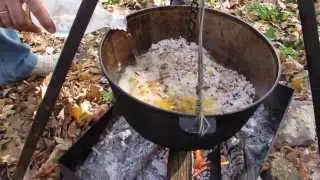 Рецепт приготовления плова на костре
