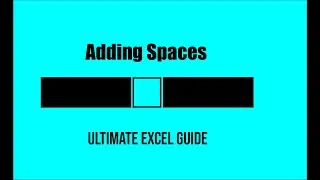 How to Add Spaces to the CONCAT Function in Excel