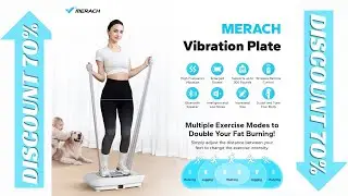 MERACH Vibration Plate Exercise Machine Whole Body Workout Power Vibrate Fitness Platform