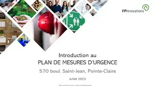 Plan de mesures d’urgence a Point Claire