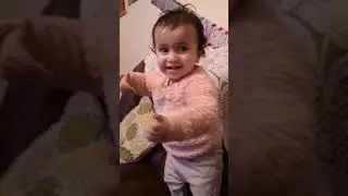 1 year old child trying to dance
