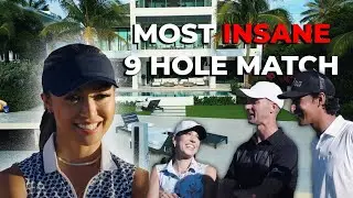 INSANE 9 HOLE MATCH ft. Performance Golf Zone & Carolin Pinneger