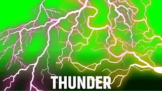 Thunder Green Screen Video || Green Screen || Chroma Key || Content For Creators