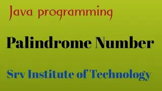 Program To Check for Palindrome Number in Java |  java programming | Java Online Training