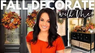 Fall Decorate with Me: Transforming the Front Entryway and Porch!