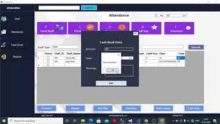 Staff Attendance System Project Explain || Project In C#(.Net) MS-SQL Database Server