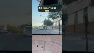 Tesla FSD decides to take a break!