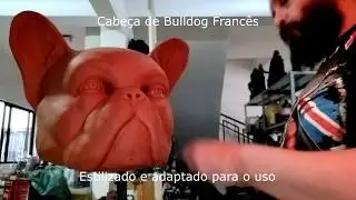 Escultura - Cabeça Bulldog Francês, Desapego