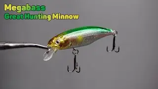 Воблер копия Megabass Great Hunting Minnow с Алиэкспресс. Воблер на окуня, голавля, жереха
