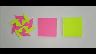 DIY Transforming Ninja Star Using Stickynotes/Post-it Note| Post-it Craft| Transformable Ninja Star