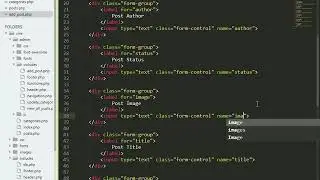How to Creating Post HTML form in admin | Complete CMS in php