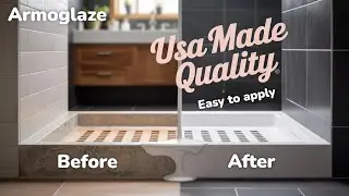 DIY Shower Base Refinishing with ArmoGlaze - Odorless, Pour-On, and Made in the USA