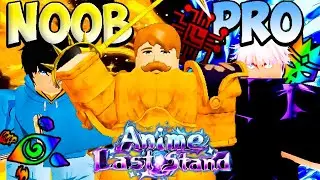 NOOB TO PRO DAY 5 IN ANIME LAST STAND (JJK UPDATE CODES!)